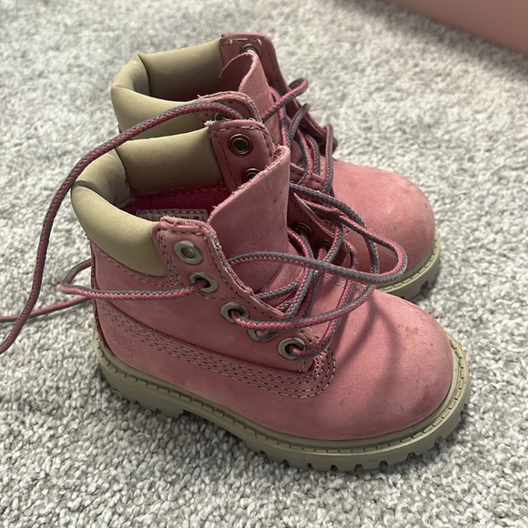 Timberland Toddler Pink Boots - Picture 2 of 5